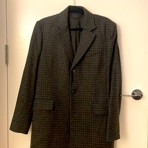 Rag & Bone Rory men’s coat size 42 plaid wool notch lapel coat - preowned US L